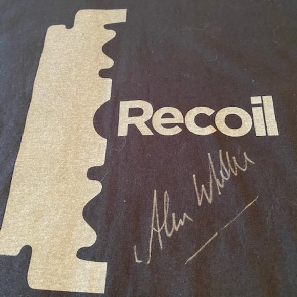 RECOIL ALAN WILDER TOUR SHIRT MENS SIZE LARGE (SIGNATURE BY A.L.) NEVER WORN - Picture 4 of 8